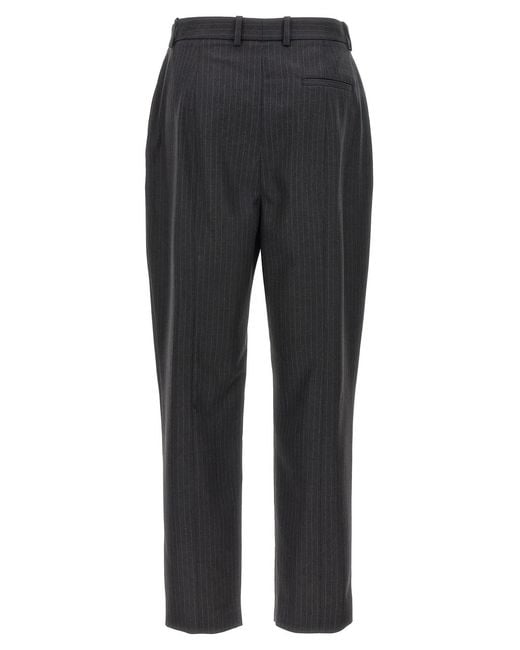 McQueen Gray Pinstripe Pants