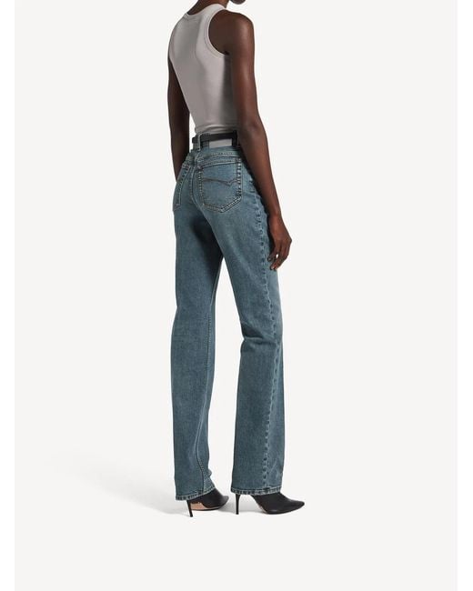 Balenciaga Blue Vintage Cotton Polyester Viscose Elastane Jeans