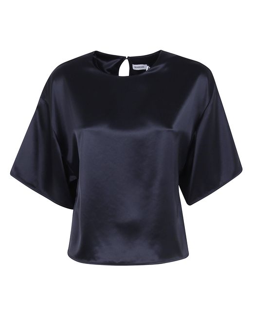 Jonathan Simkhai Blue "Alina" Short Sleeves Top