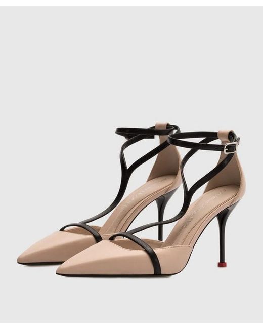 McQueen Metallic Shoe Leather