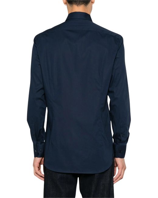 Etro Blue Shirt Roma Logo for men