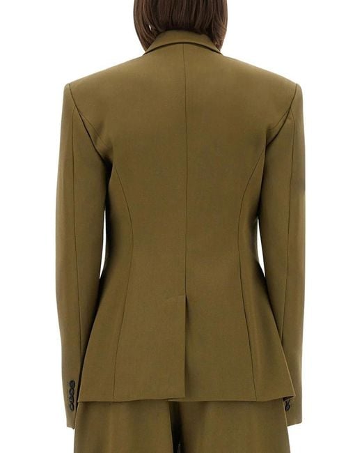 The Attico Green Gabardine Jacket