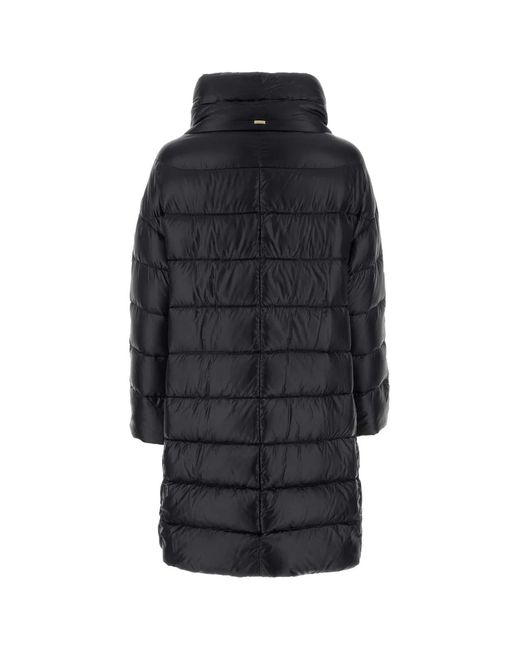 Herno Black Matilde Midi Down Jacket
