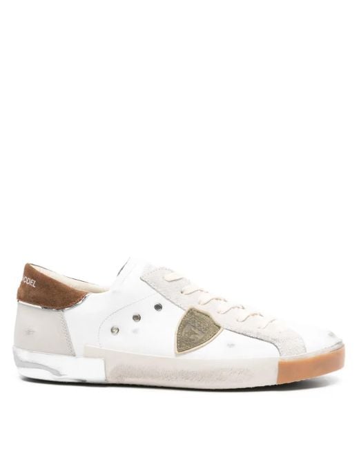 Philippe Model White Suede Trainers for men
