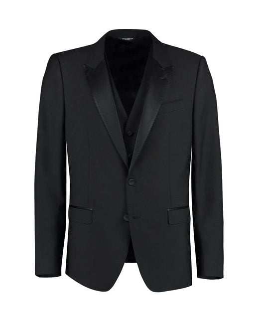 Dolce & Gabbana Black Dolce & Gabbana Three-Piece Suit for men