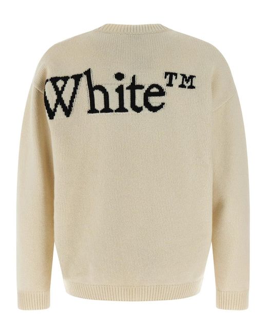 Off-White c/o Virgil Abloh White 'Bookish Shared' Sweater
