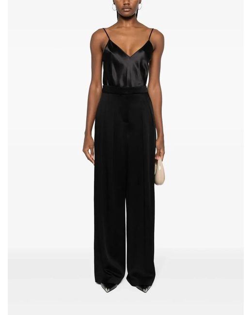 Joseph Black "Clea Top" Blouse Silk Satin