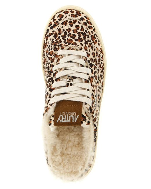 Autry Brown 'Medalist Easeknit' Sneakers