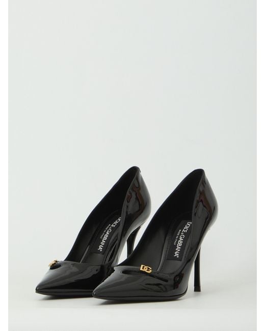 Dolce & Gabbana Black Dolce&Gabbana Elegant Patent Leather Pumps