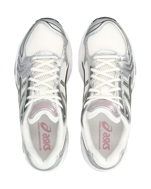 Asics White Multicolour Synthetic Leather Sneaker