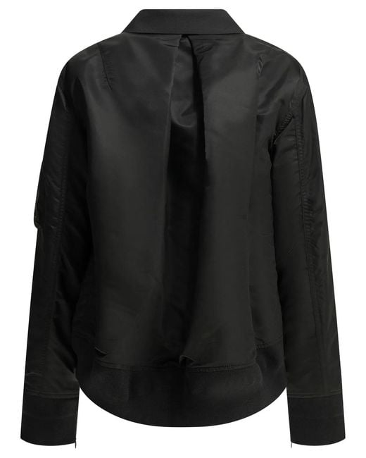 Sacai Black "X Nylon" Blazer