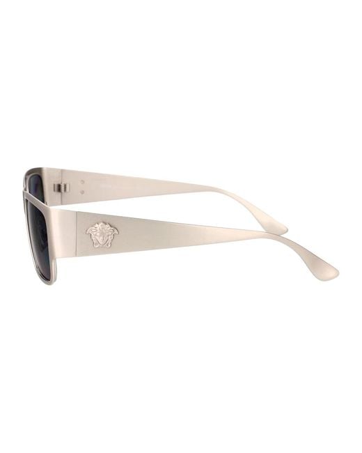 Versace Blue Metal Frame Sunglasses