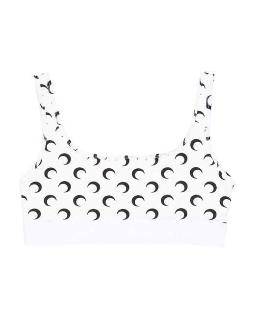 MARINE SERRE Metallic Moon Sport Bra