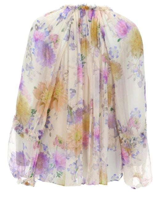 Zimmermann Pink Blusa "Luna"