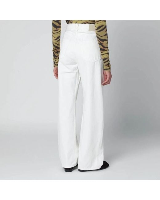 Citizens of Humanity White Pashmina Ayla Baggy Jeans
