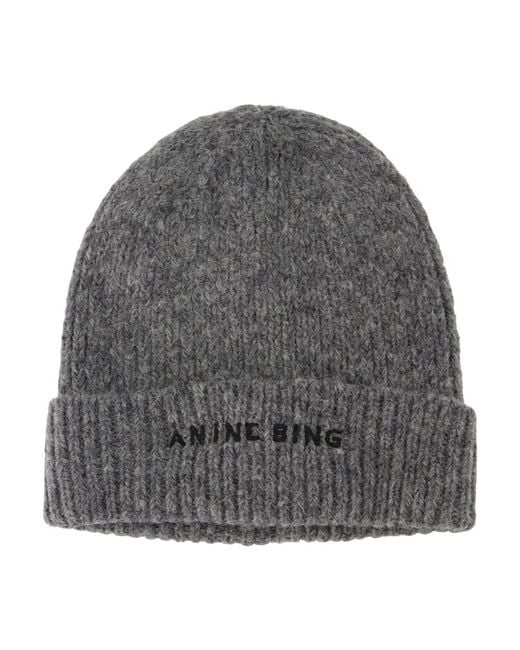 Anine Bing Gray Elia Beanie