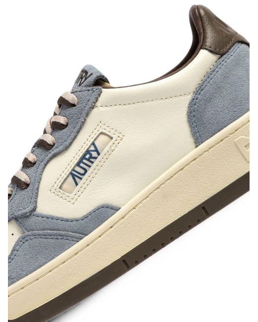 Autry White Medalist Low-Top Leather Sneakers With Retro Eighties Tennis-Style Design