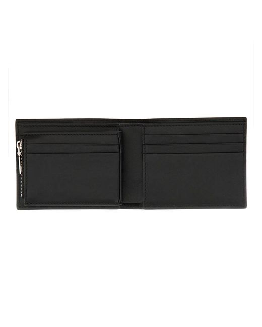 McQueen Black Wallet With Logo for men