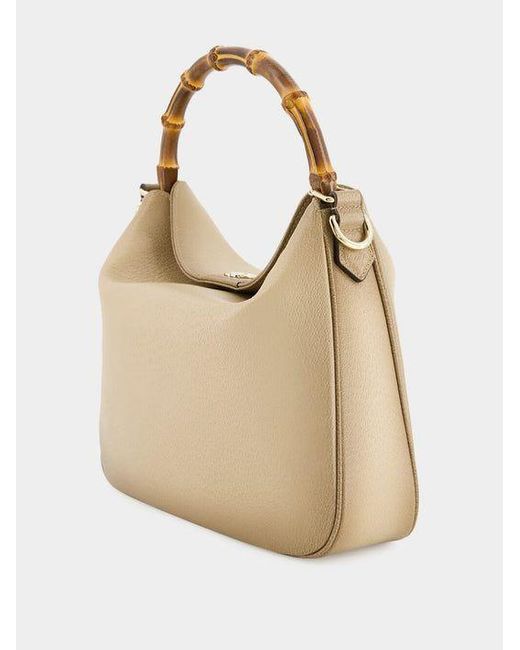 Gucci Gray Shoulder Bag Diana Medium Size