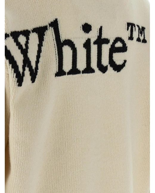 Off-White c/o Virgil Abloh White 'Bookish Shared' Sweater