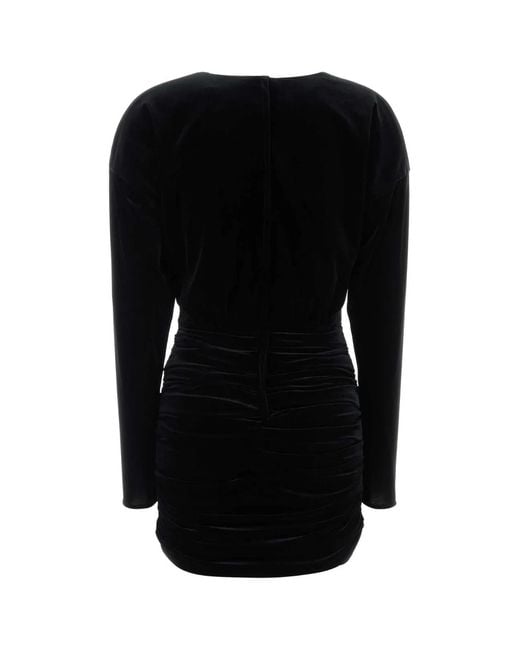 Dolce & Gabbana Black Dolce & Gabbana Abito Drappeggio Velluto