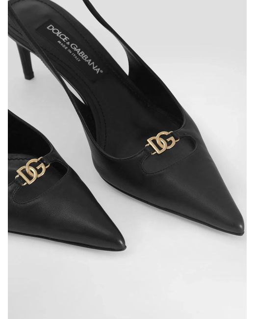 Dolce & Gabbana White Dolce & Gabbana Leather Heels