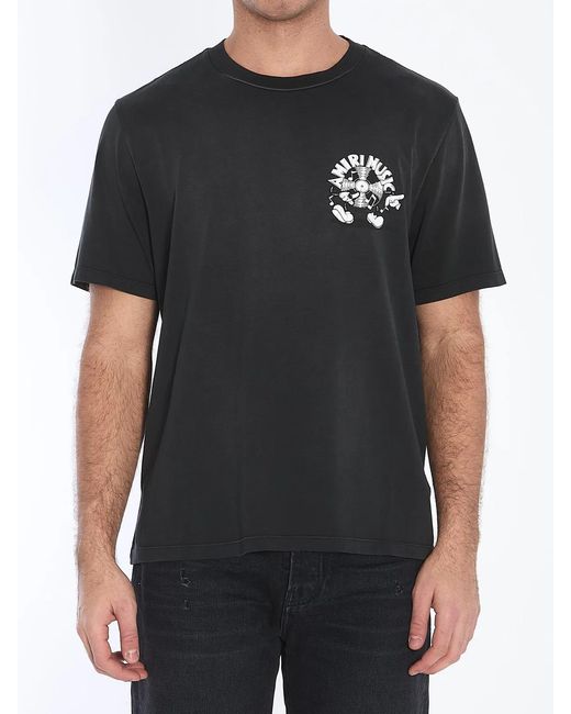 Amiri Black Music Record T-Shirt for men