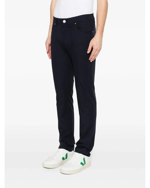 Jacob Cohen Black Polyamide Trousers for men