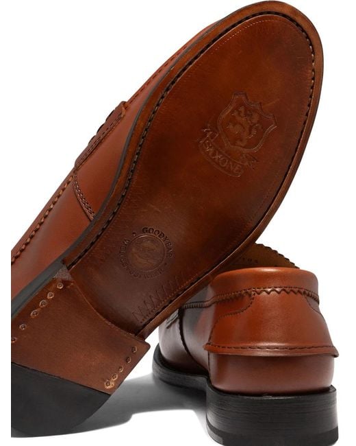 Saxone Of Scotland Brown "Arran" Loafers for men