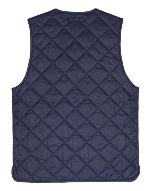 Baracuta Blue Miller Quilted Vest for men