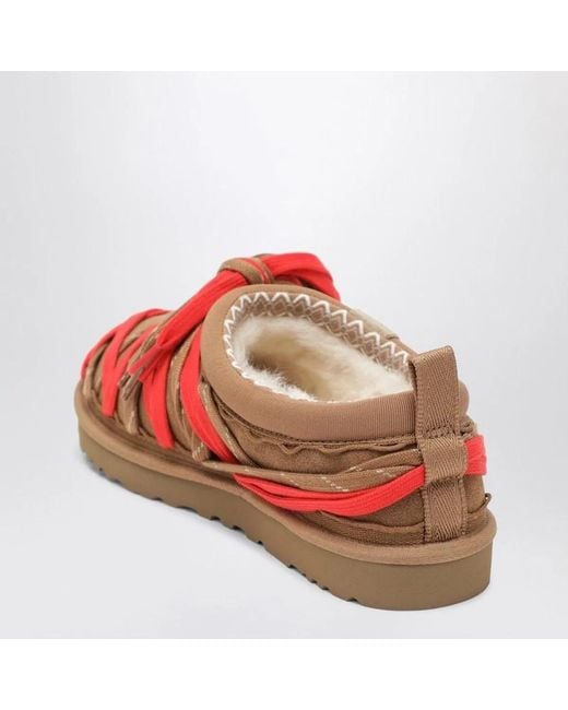 Ugg Red Chestnut Tasman Lace Slippers for men