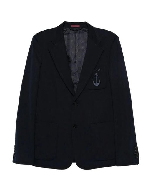 Gucci Blue 'Marcello' Jacket for men