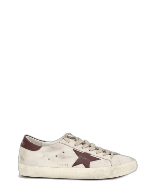 Golden Goose Deluxe Brand White Super Star Leather Upper Toe And T for men