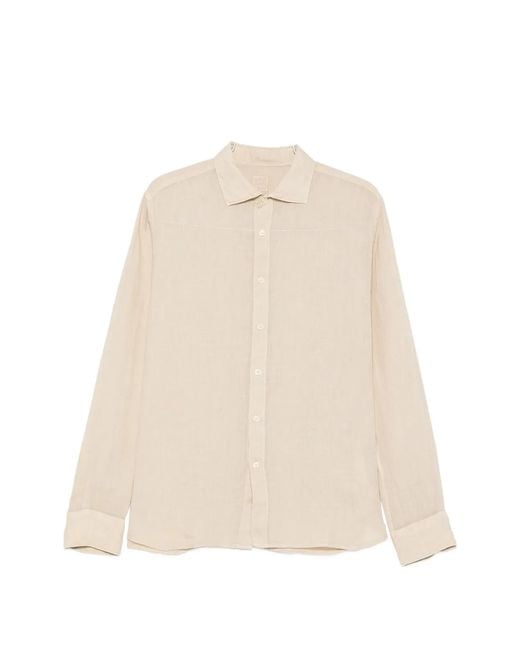 120% Lino Natural Slim Fit Shirt for men