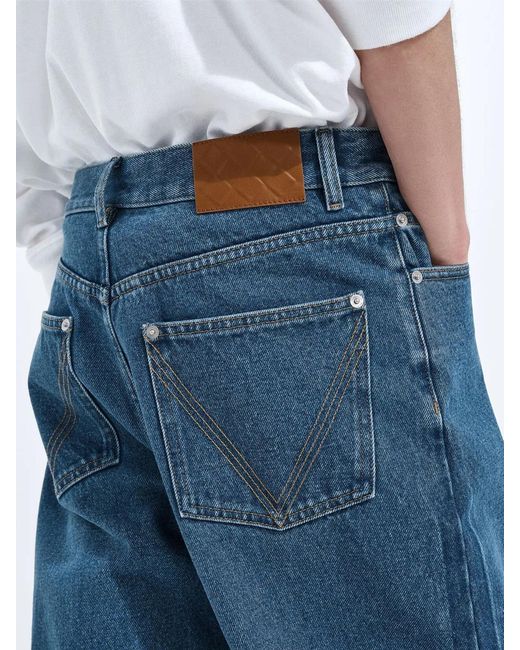 Bottega Veneta Blue Medium Wide Leg Jeans for men