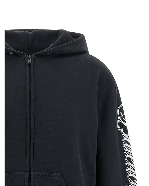 Balenciaga Blue 'Cursive' Hoodie
