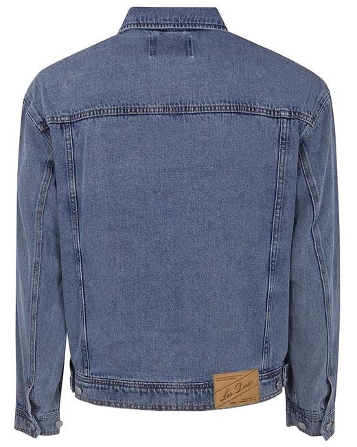 Les Deux Blue "Rally" Ice Denim Jacket for men