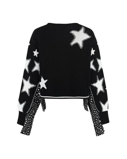 Stella McCartney Black Long Sleeve Crew-Neck Sweater