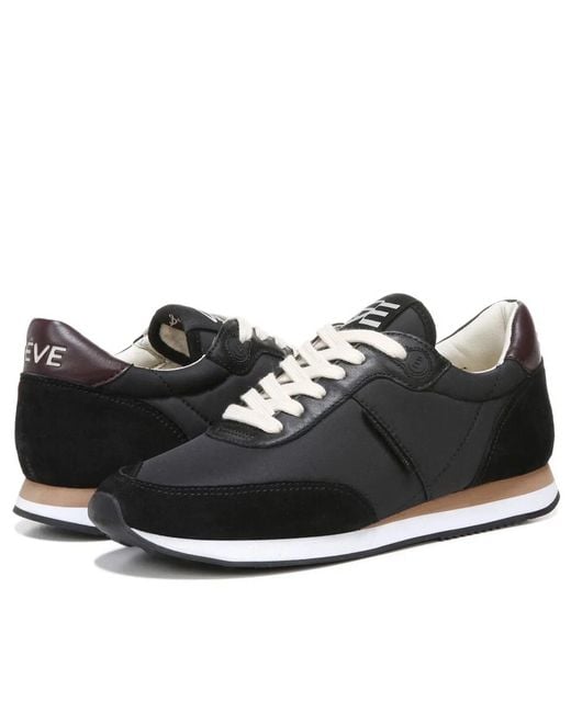 Sam Edelman Black Tori Lace-Up Sneakers