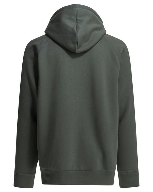Carhartt Gray "Hooded Chase" Zip Sweatshirt for men