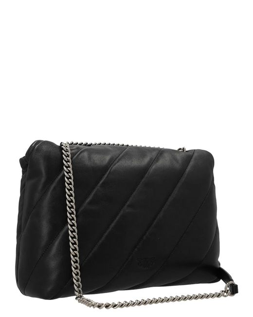 Pinko Black 'Classic Love Puff' Crossbody Bag