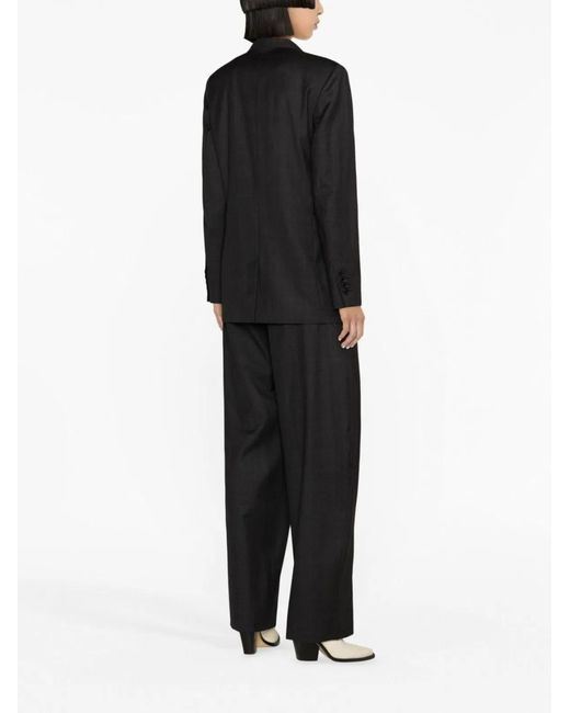 Isabel Marant Black Virgin Wool Plaid Blazer