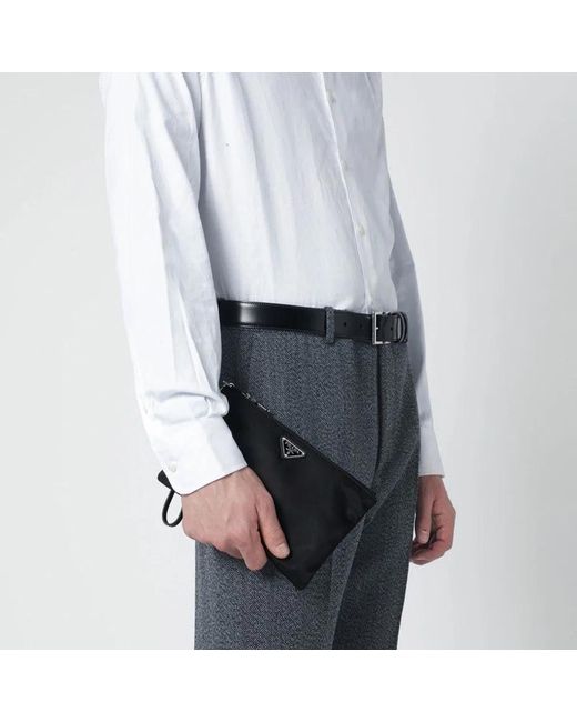 Prada Black Re-Nylon Envelope for men