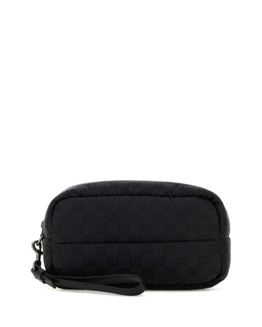 Gucci Black Pouch With Removable Handle for men