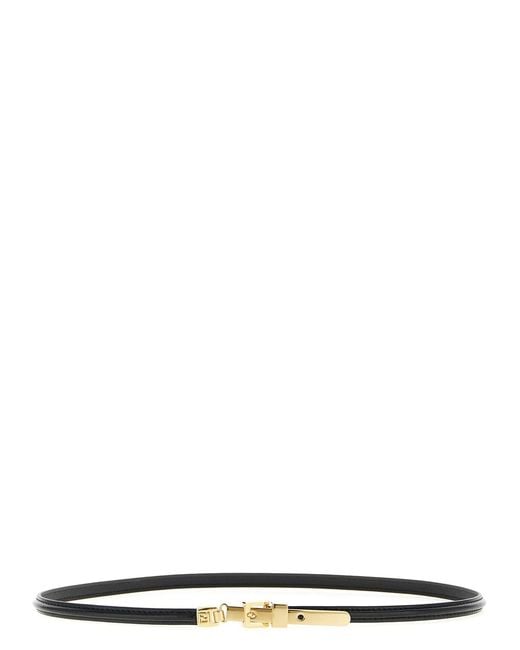 Fendi White Ff Belt