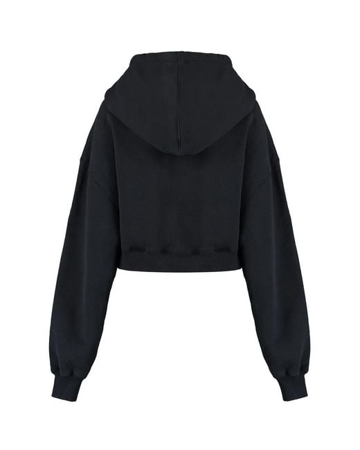 Off-White c/o Virgil Abloh Black Cropped Hoodie