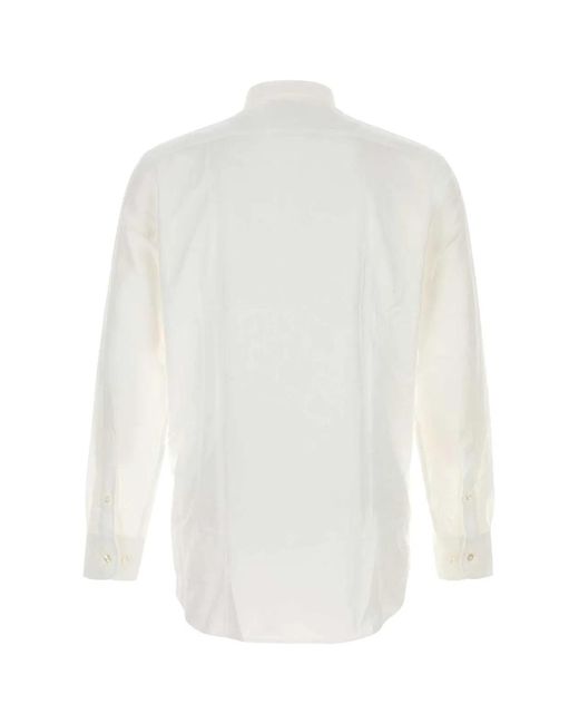 Etro White Jacquard Shirt for men