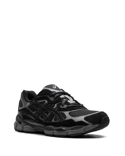 Asics Black Gel-Nyc Suede And Mesh Sneakers