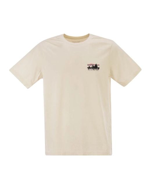 Patagonia Natural Cotton T-Shirt With Print for men