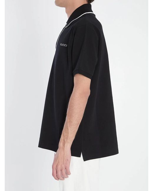 Gucci Black Polo Shirt for men
